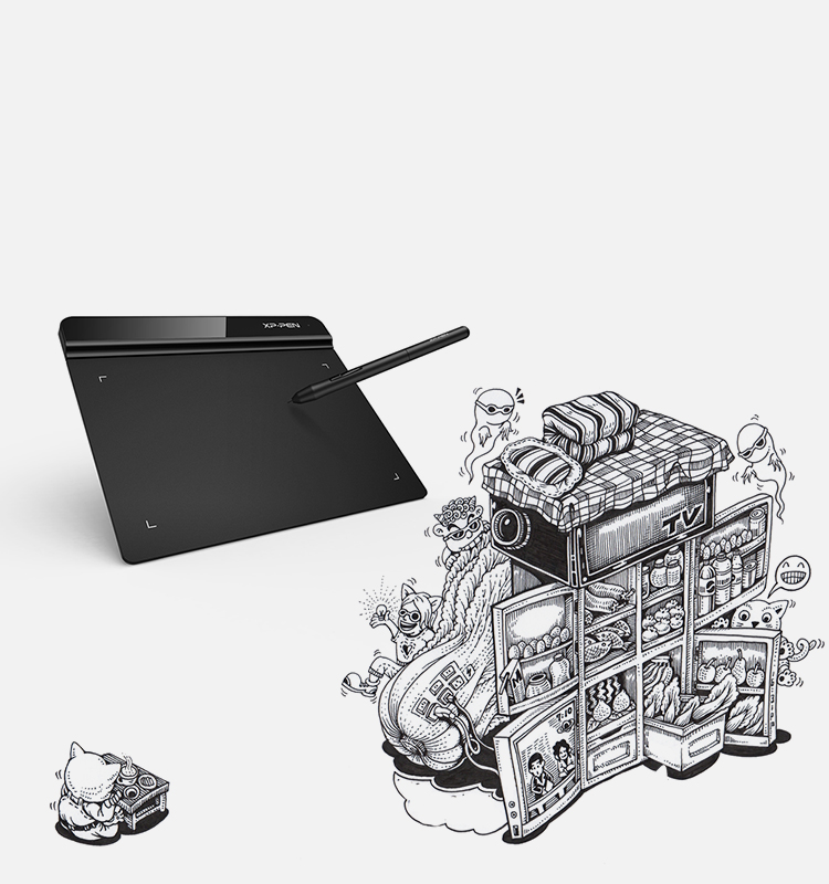 XP-Pen Star G640 sketch pad digital drawing tablet