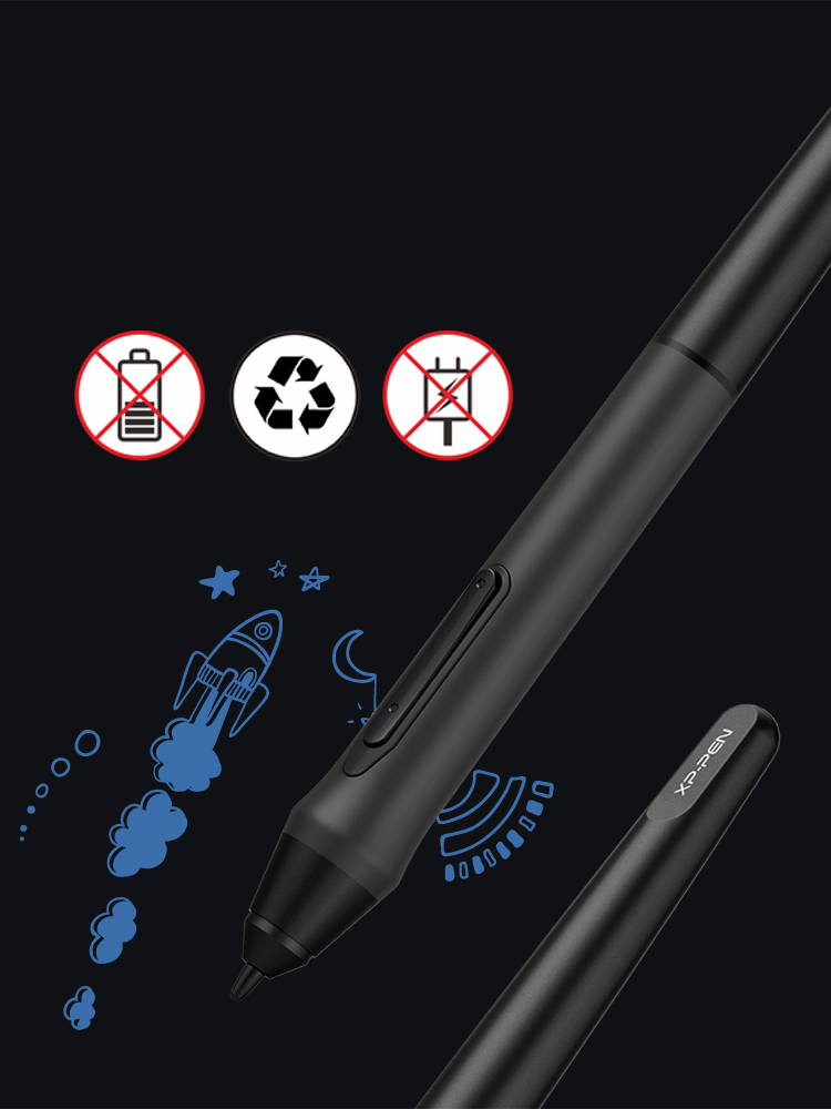 XP-Pen Star G640S digital drawing tablet stylus pen