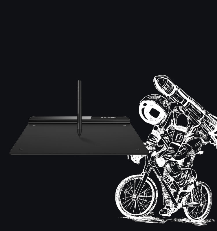XP-Pen Star G640 art sketch pad with P01 Battery-free stylus