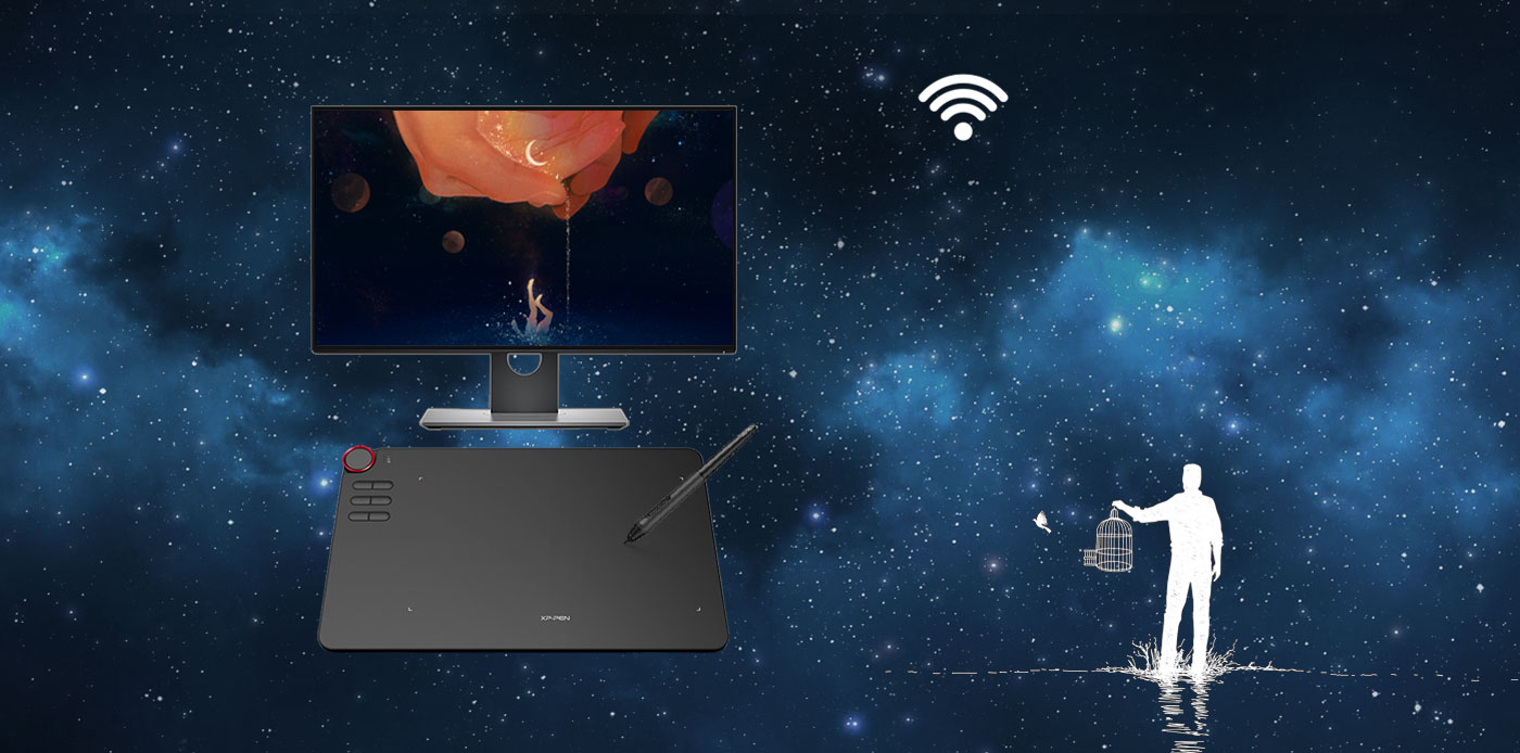 Wireless connection of XP-Pen Deco 03 graphics art pad