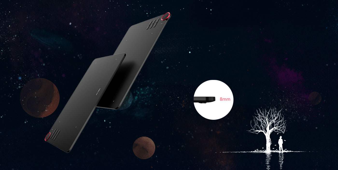 Ultra-thin and ergonomically designed XP-Pen Deco 03 Art drawing tablet